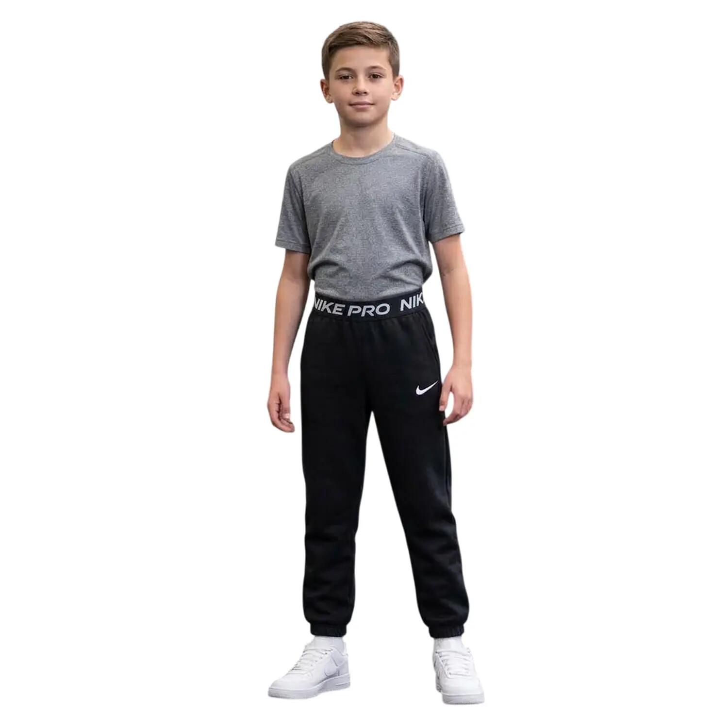 Pantalone bambina nike dri-fit pro - nero 4/4