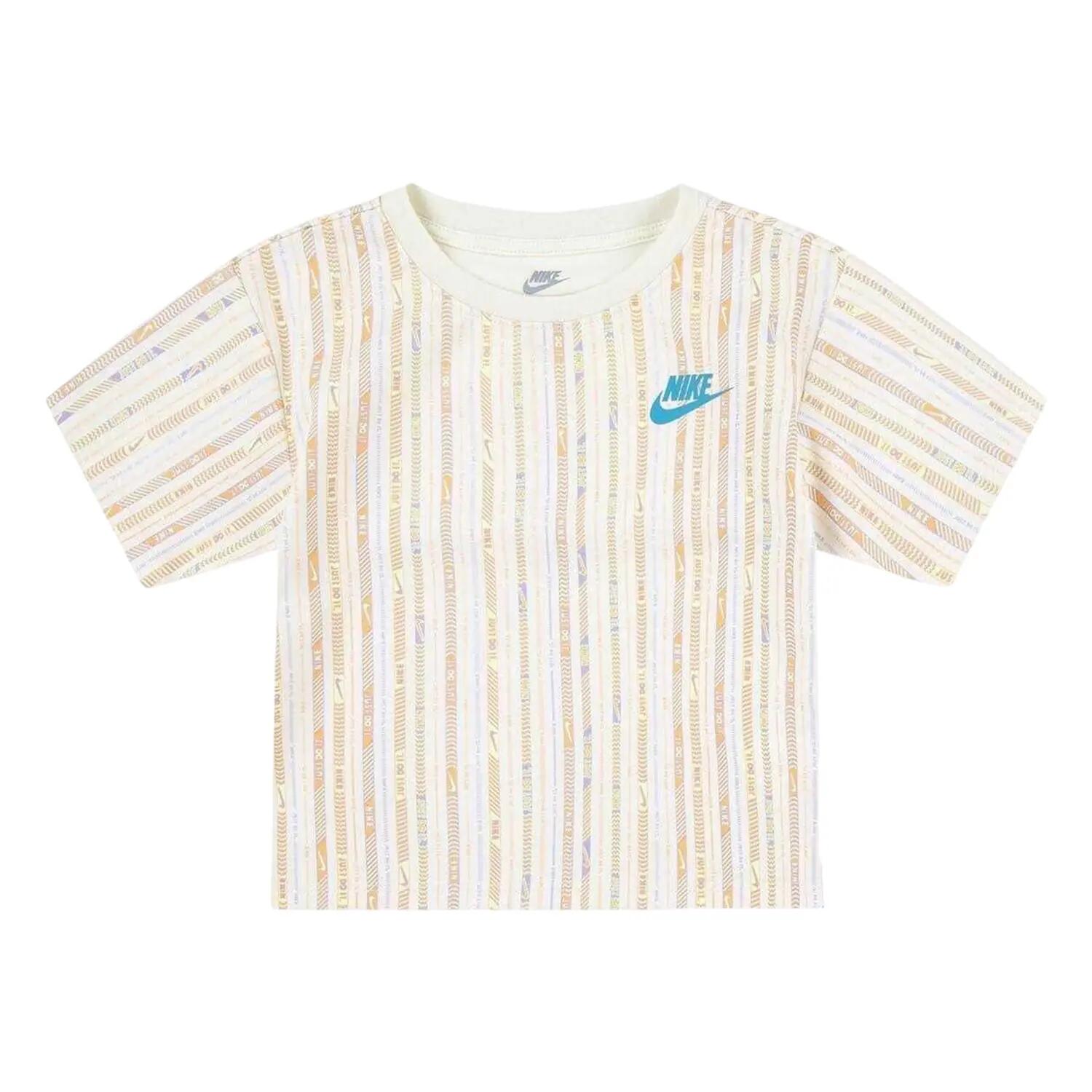 Ensemble Tshirt Et Short Motif/style À Rayures CAMPER Fille (Bleu Hortensia) 2/3