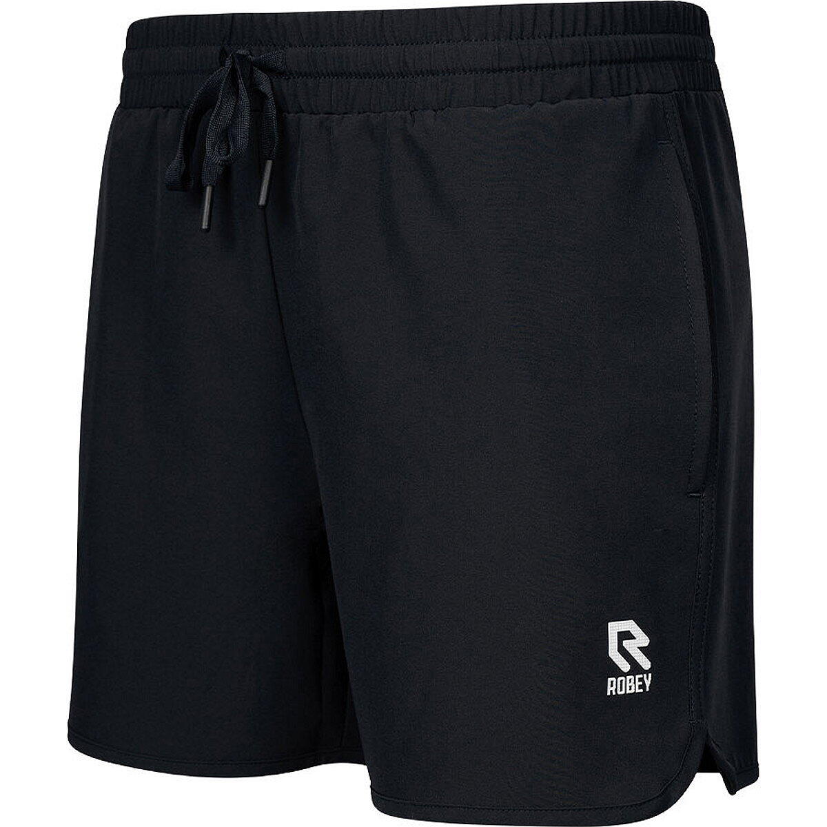 Damen - Tennis - Shorts - mittelhohe Taille, Kordel - Robey - Schwarz 1/5