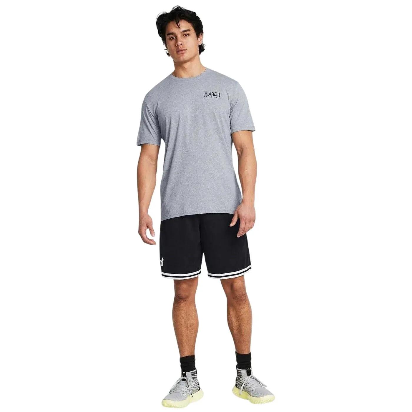 Mens Perimeter Basketball Shorts (Black/White) 4/5