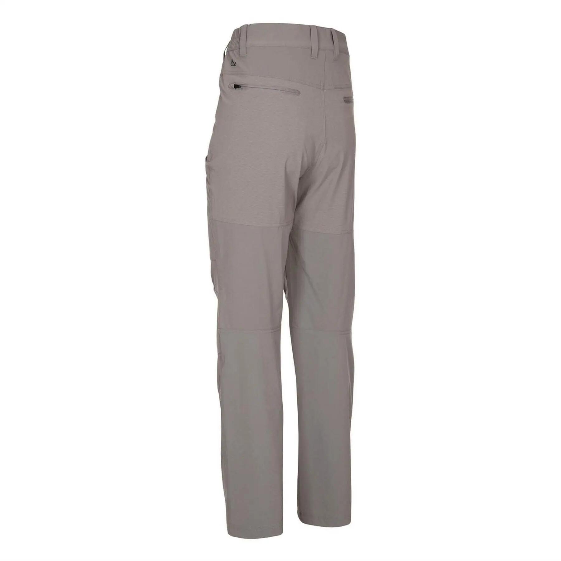 Pantalon De Randonnée Uni À Taille Semiélastiquée ADVENTURE Homme (Gris) 2/4