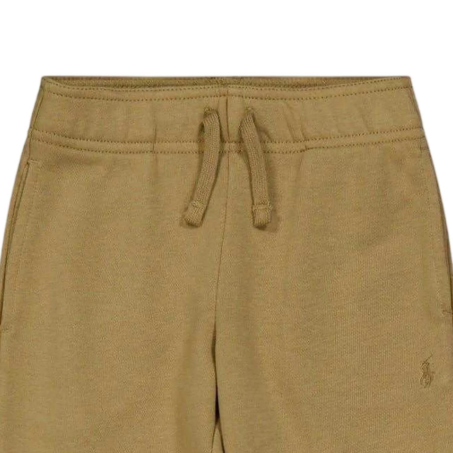 Boys Embroidered Logo Joggers (Vintage Khaki) 3/3