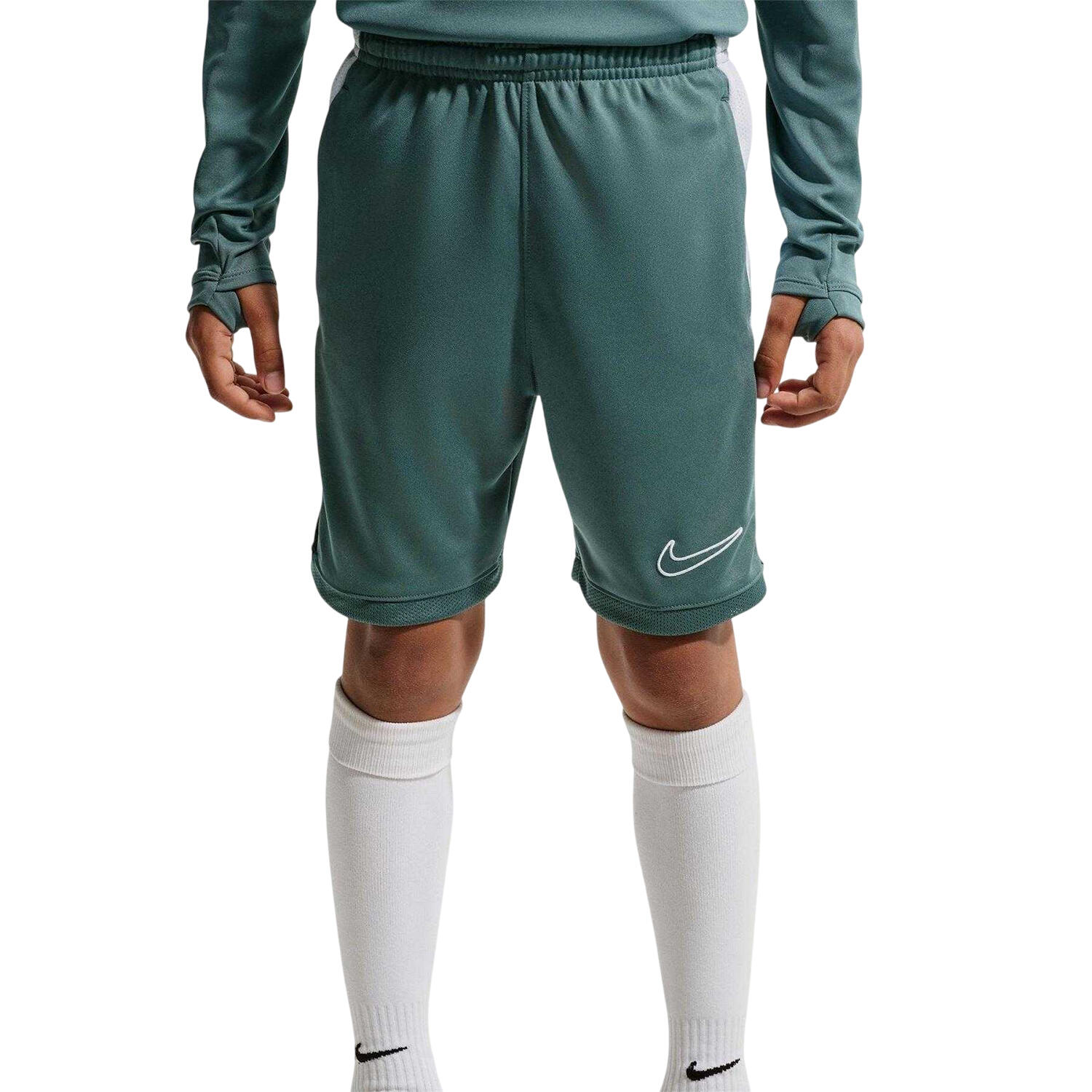 Pantaloncini Logo Bambini Nike Ardesia Bianco 2/3