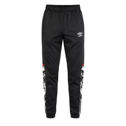 Pantalon de jogging homme bi-matière avec poches et logo 123830