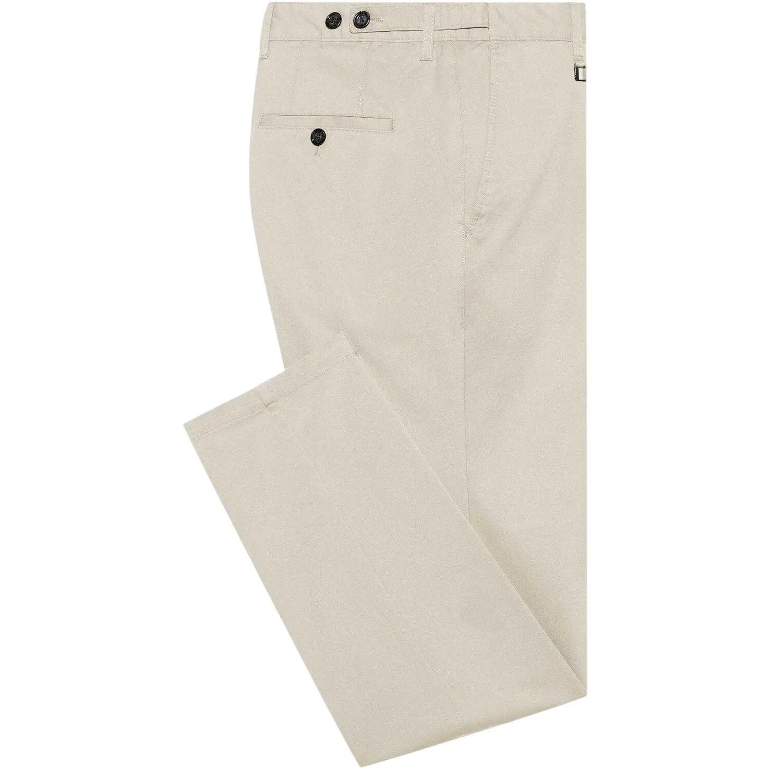 Chino Cotone Aderente Uomo Boss Bianco 3/4