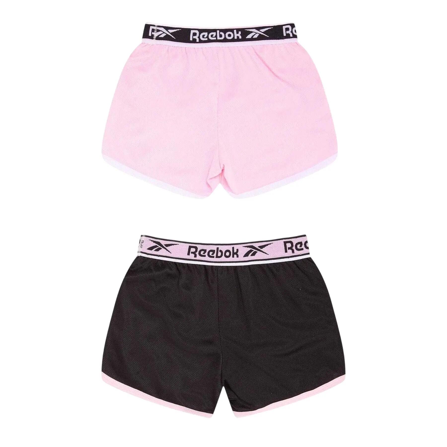 Shorts für Mädchen (2erPack) Kinder Schwarz/Pink 2/4
