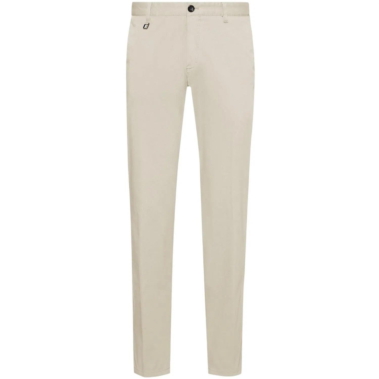 Chino Cotone Aderente Uomo Boss Bianco 2/4