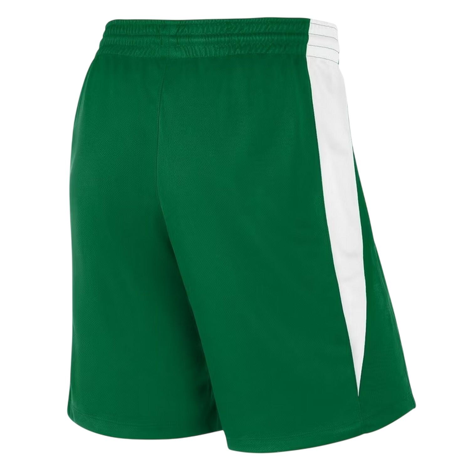 Short De Basket Motif/style Logo Homme (Vert Pin / Blanc) 2/3