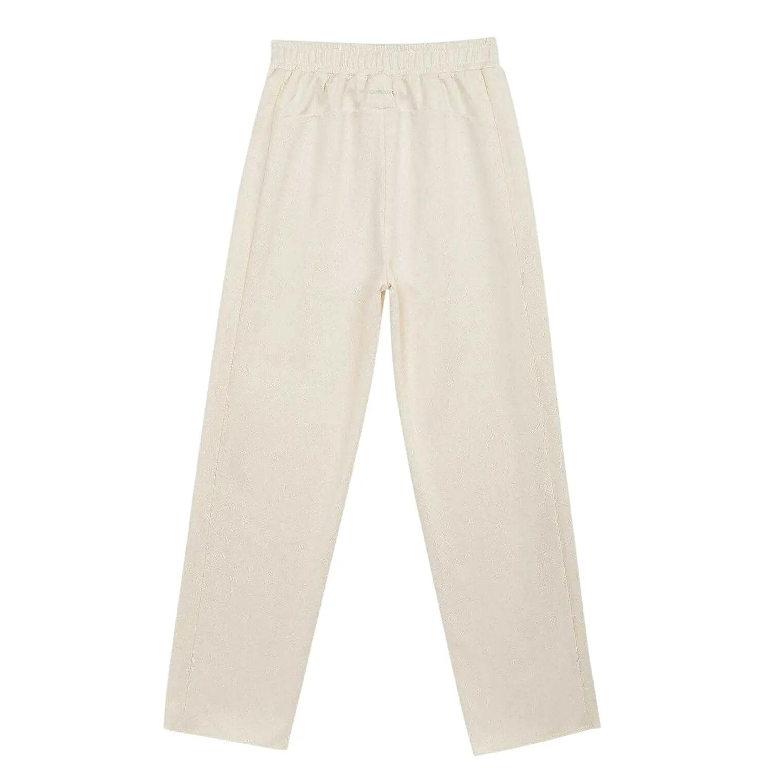 Childrens/Kids Cricket Trousers (Cream) 2/3