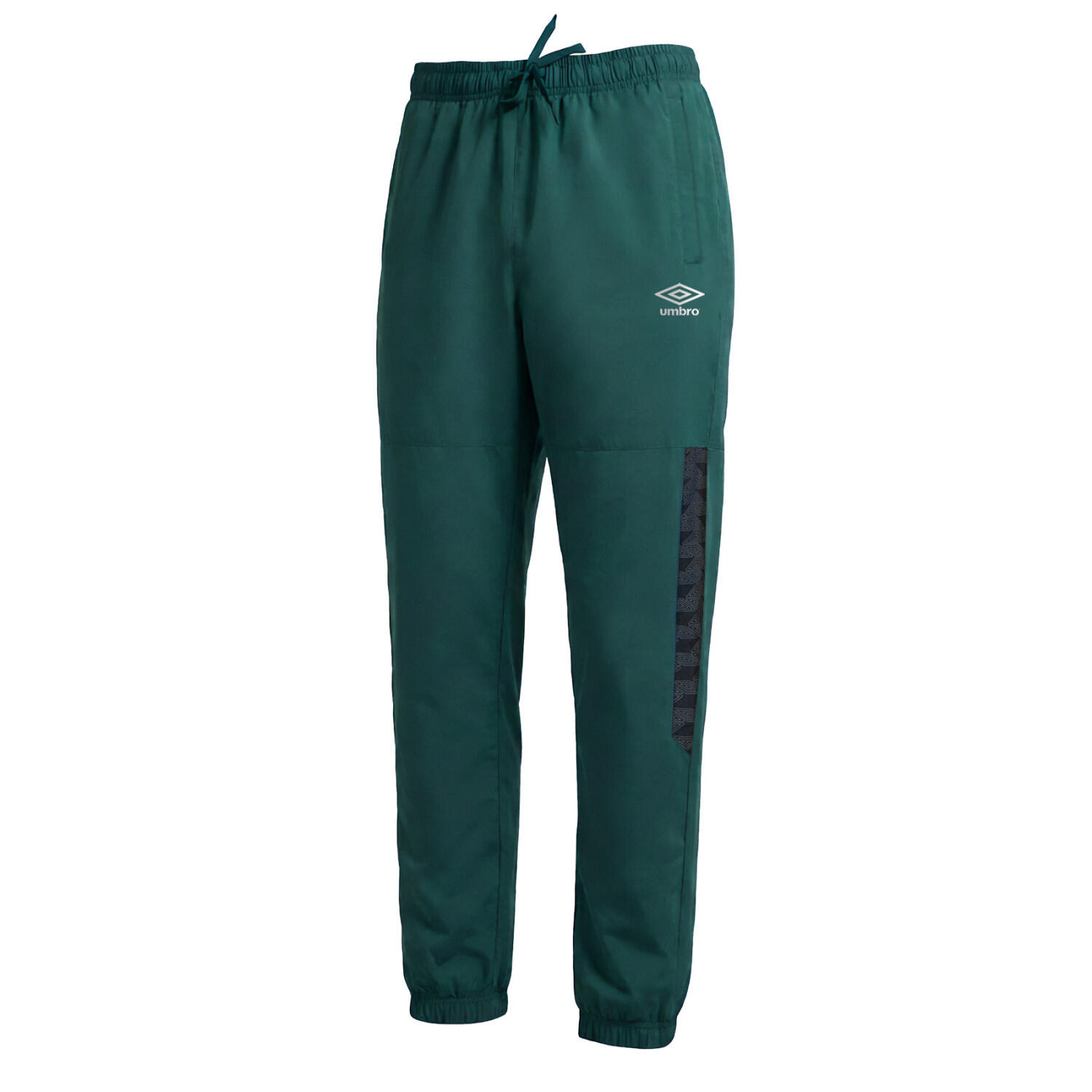 Pantalon de jogging homme bi-matière poches zippées et logo 224730 2/3