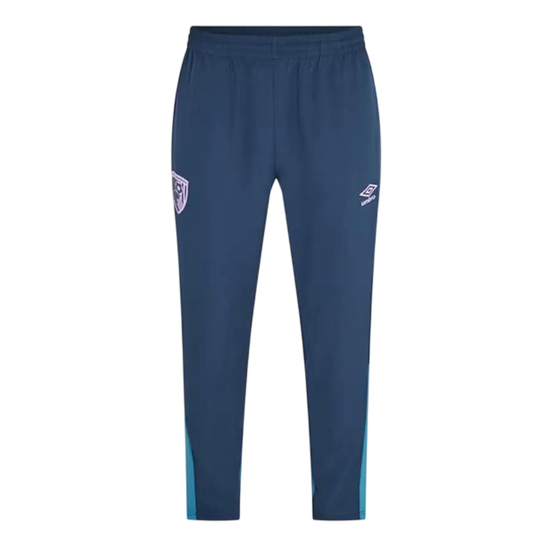 Mens AFC Bournemouth Tracksuit Bottoms (Blue) 2/3
