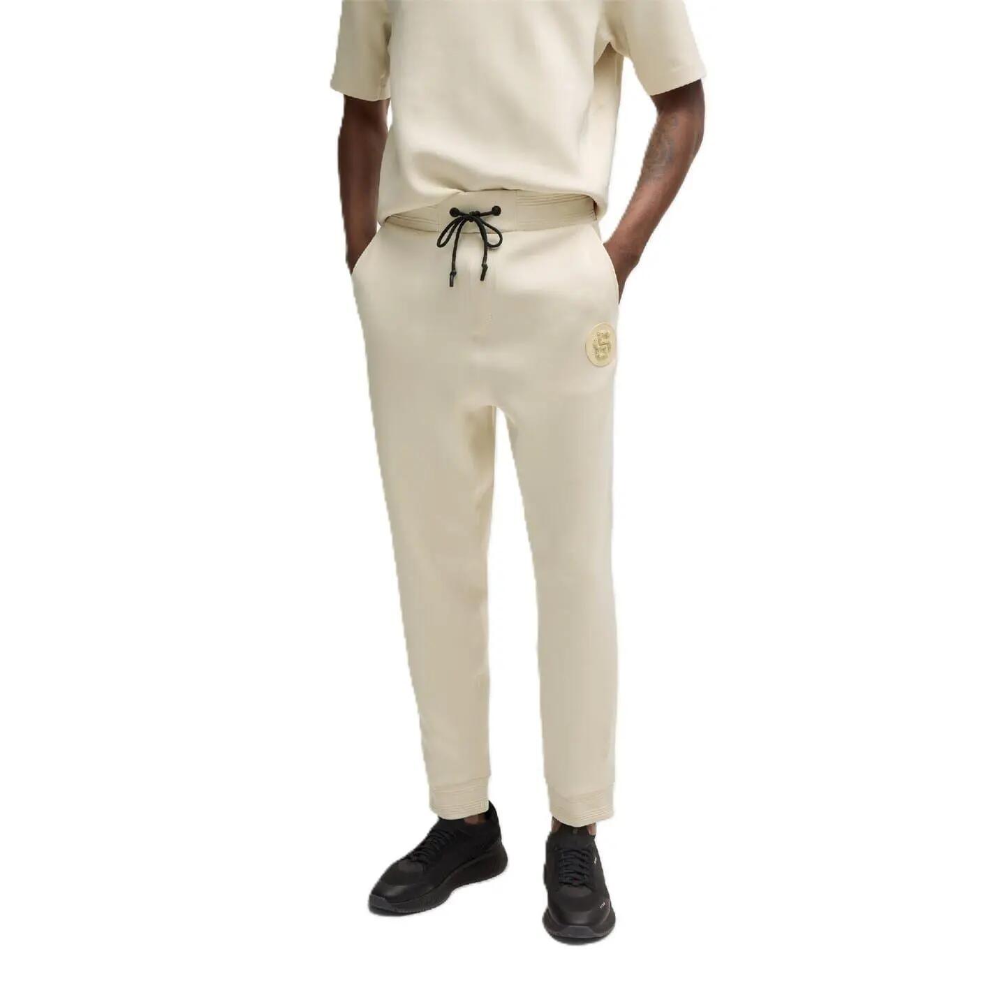 Pantalone Da Tuta Uomo Boss Hadiko Bianco 2/3