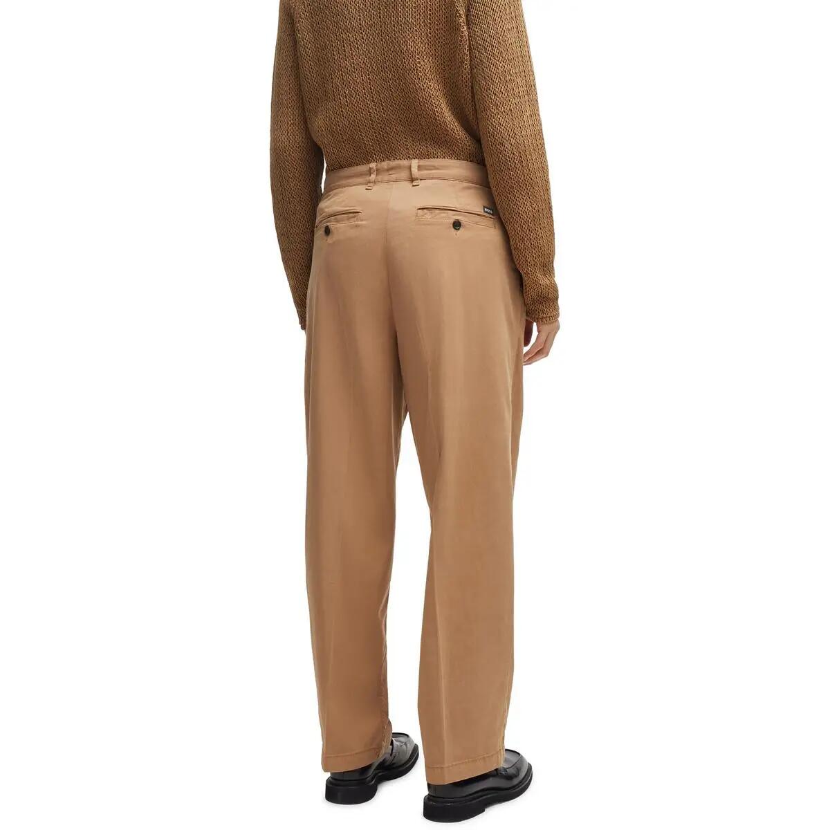 Chino Uomo Boss Kaiden Beige Scuro 3/4