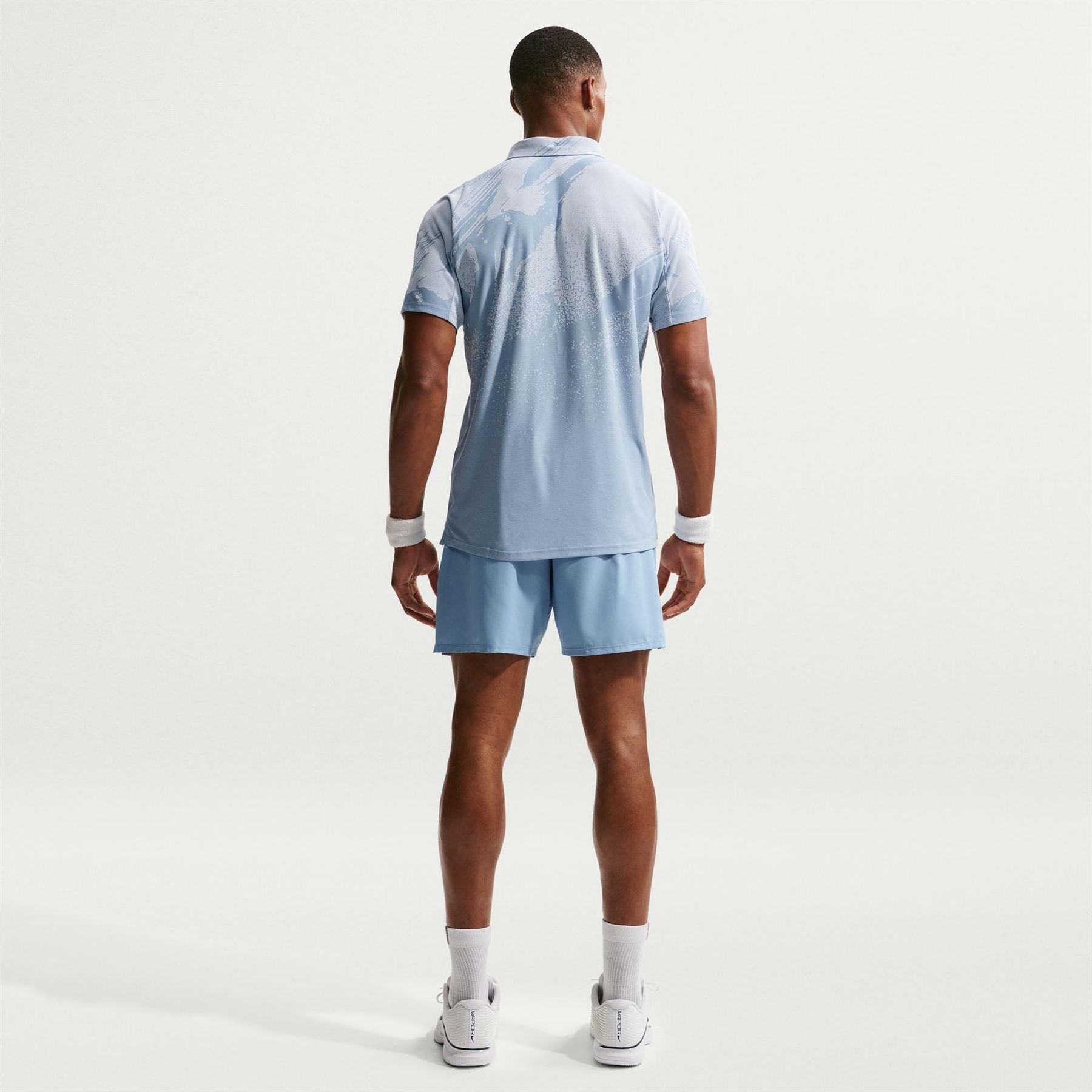 Mens Court Shorts (Blue/Black) 5/5