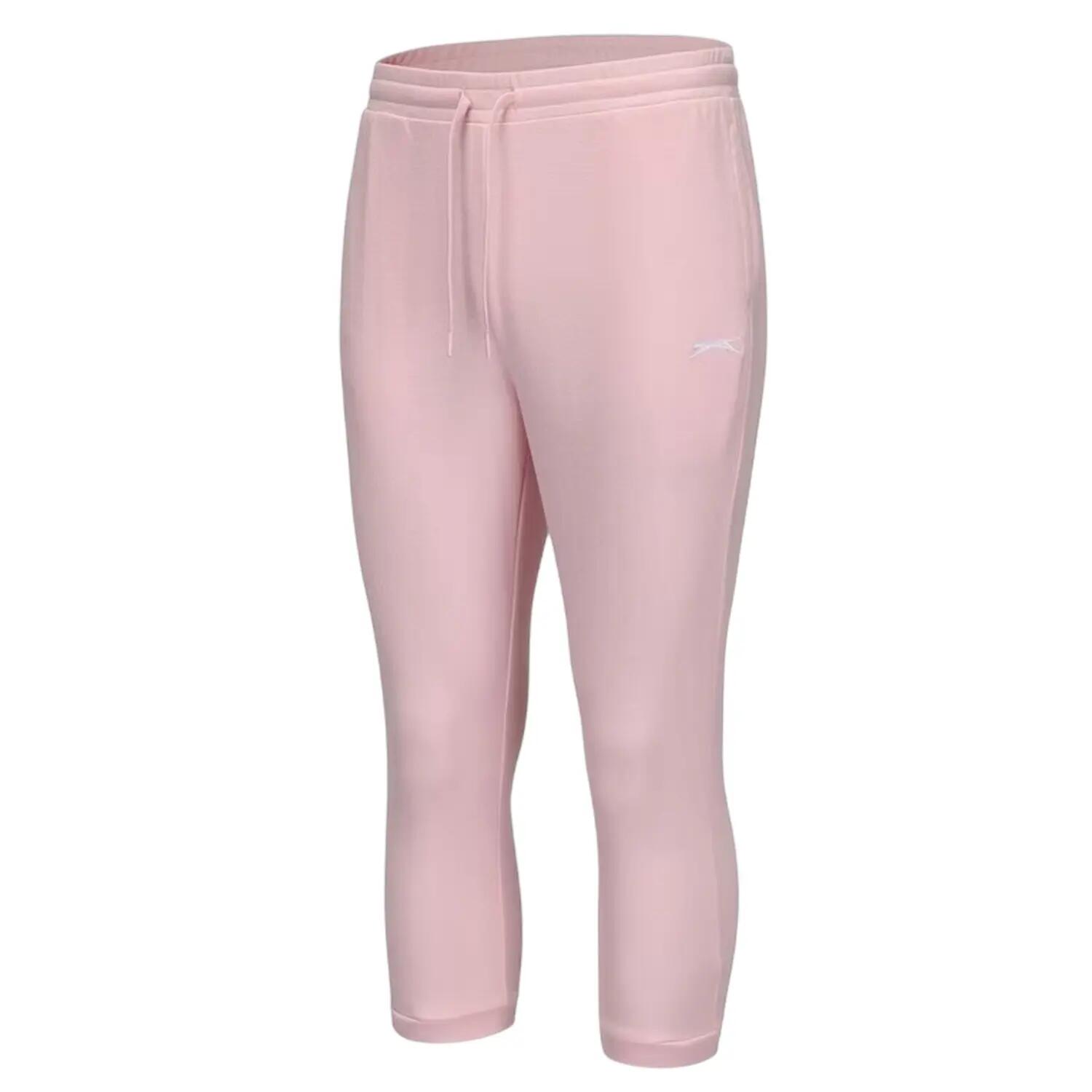 Womens/Ladies Interlock Logo Jogging Bottoms (Light Pink) 3/3