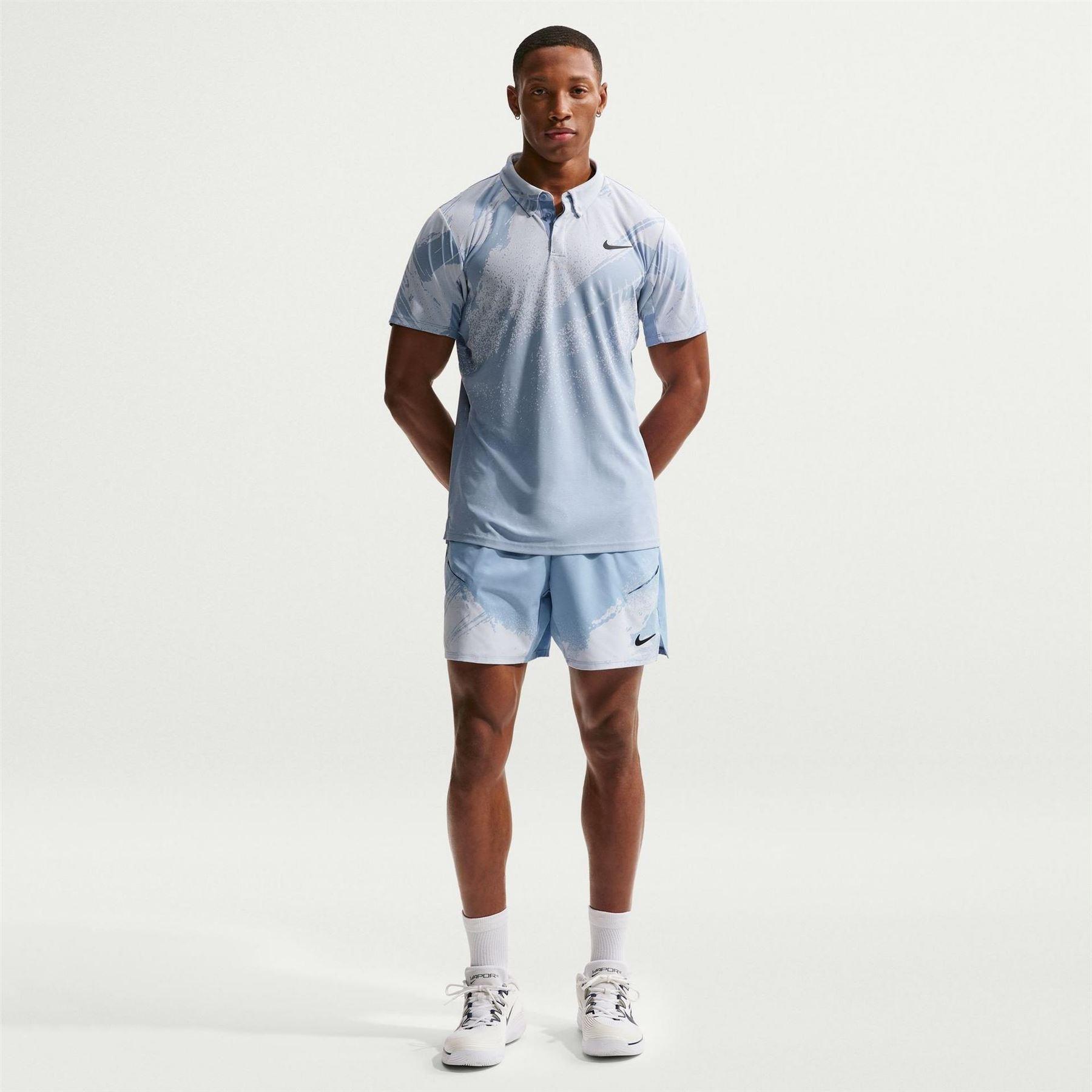 Mens Court Shorts (Blue/Black) 4/5