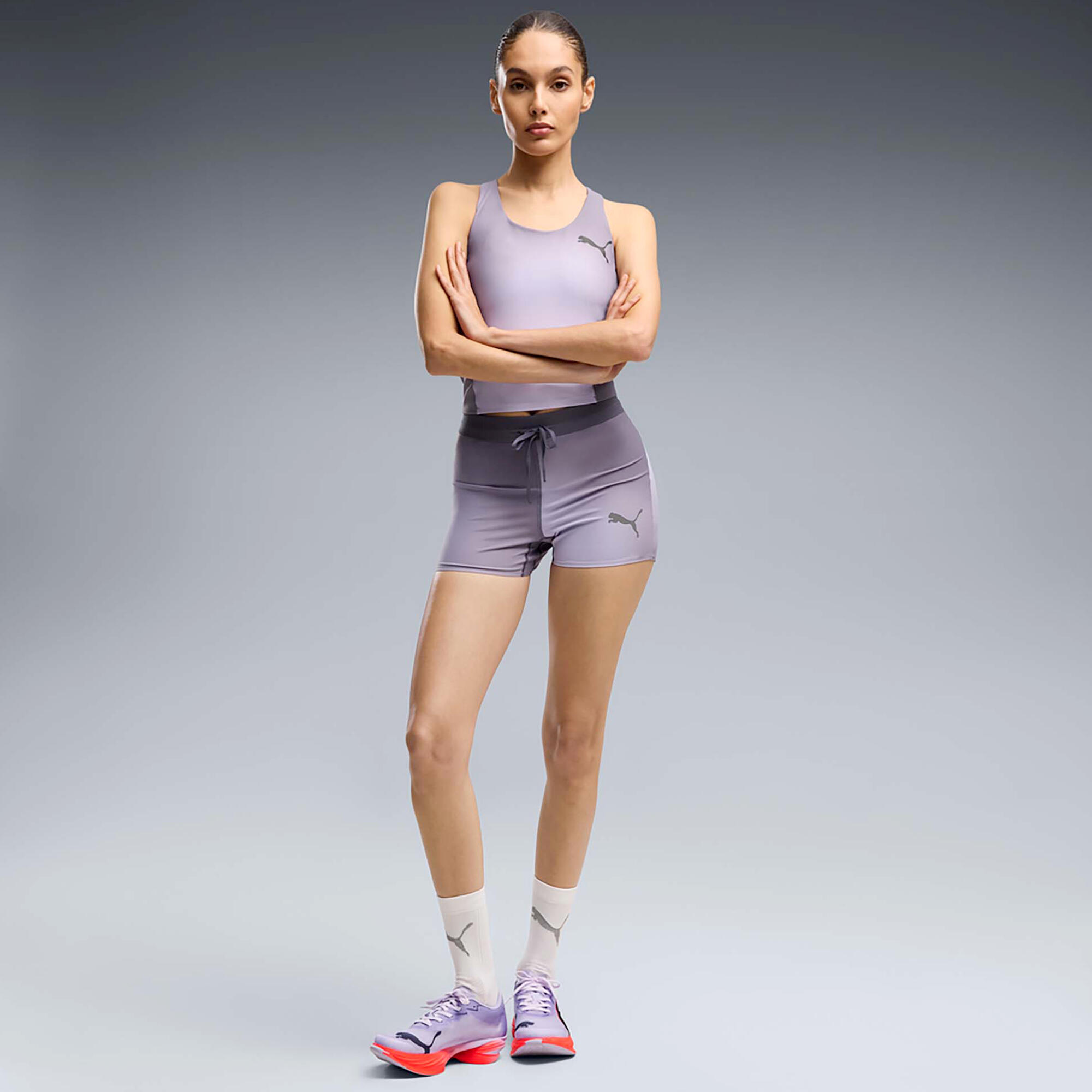 Spodnie Puma W Lightspeed 3 Aop Short Tight Damskie 5/5