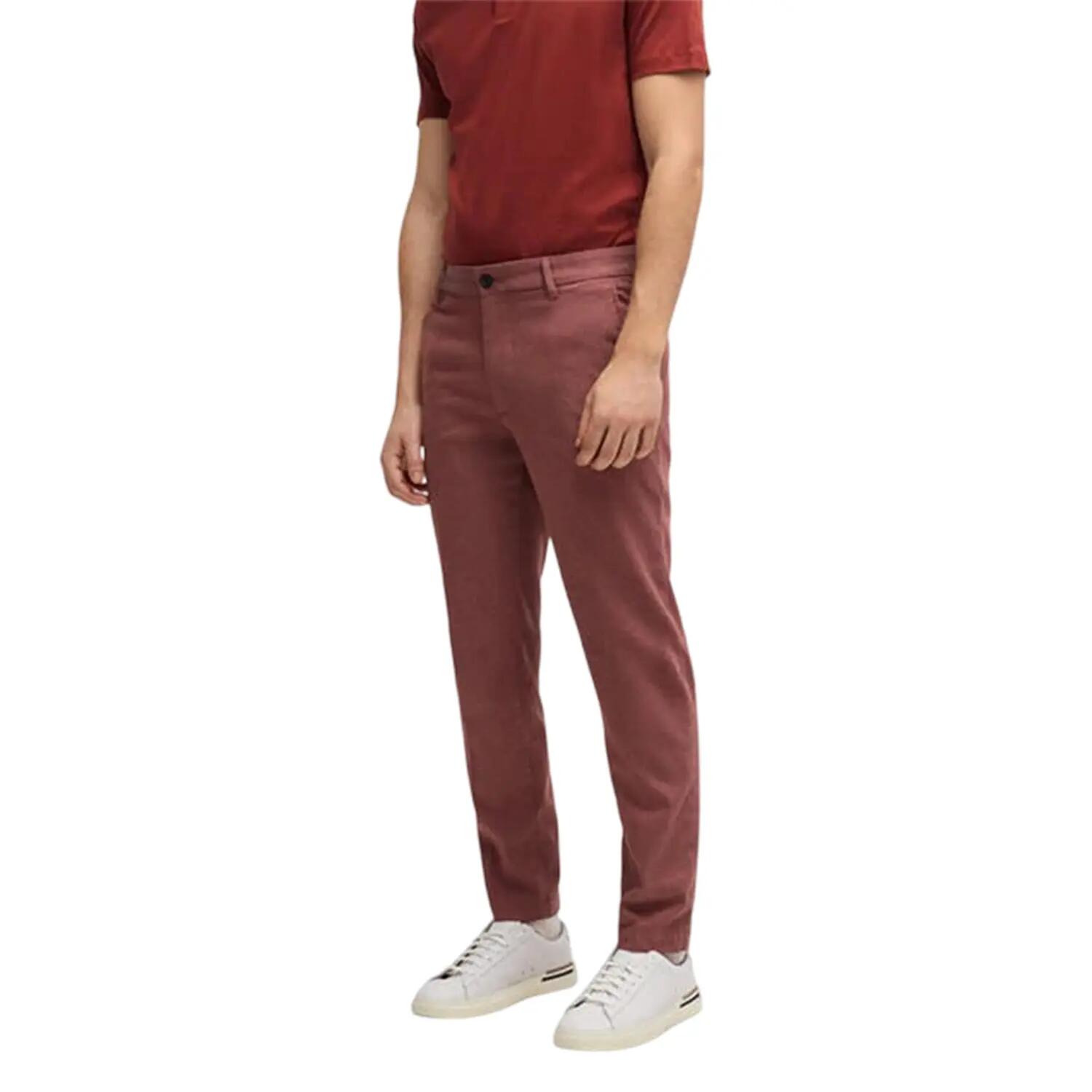 Chino Frontale Piatto Uomo Boss Kane Marrone 3/3