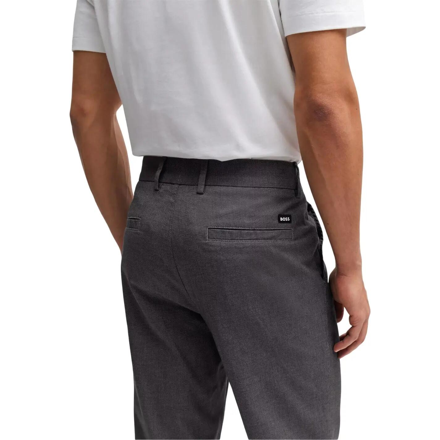 Pantalone Dritto Uomo Boss Kane Blu Scuro 4/4