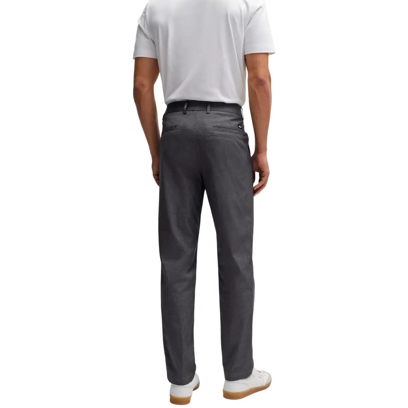 Pantalone Dritto Uomo Boss Kane Blu Scuro 3/4