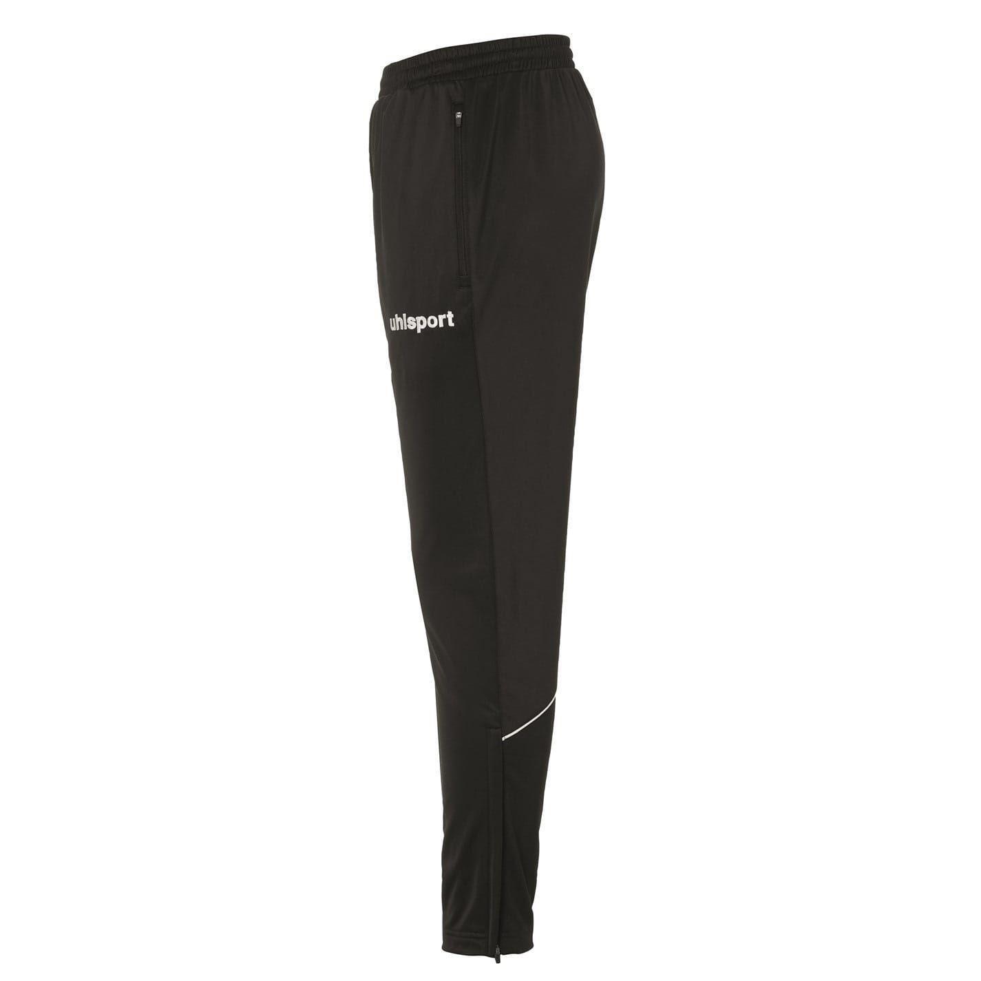 Mens Classic Tracksuit Bottoms (Black/White) 3/4