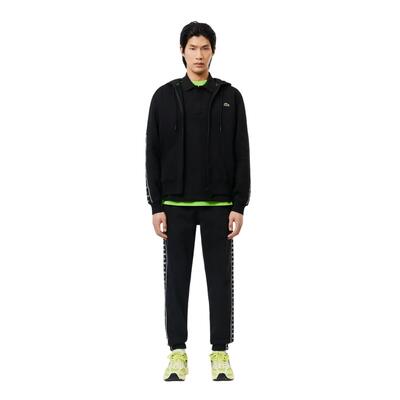 Pantaloni Da Jogging Tessuto Uomo Lacoste Nero