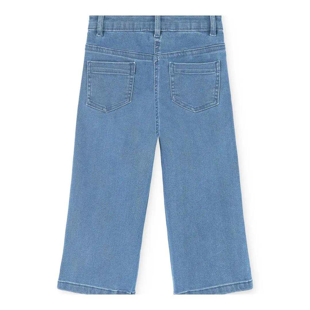 Pantalón denim elástico para niña 2/4