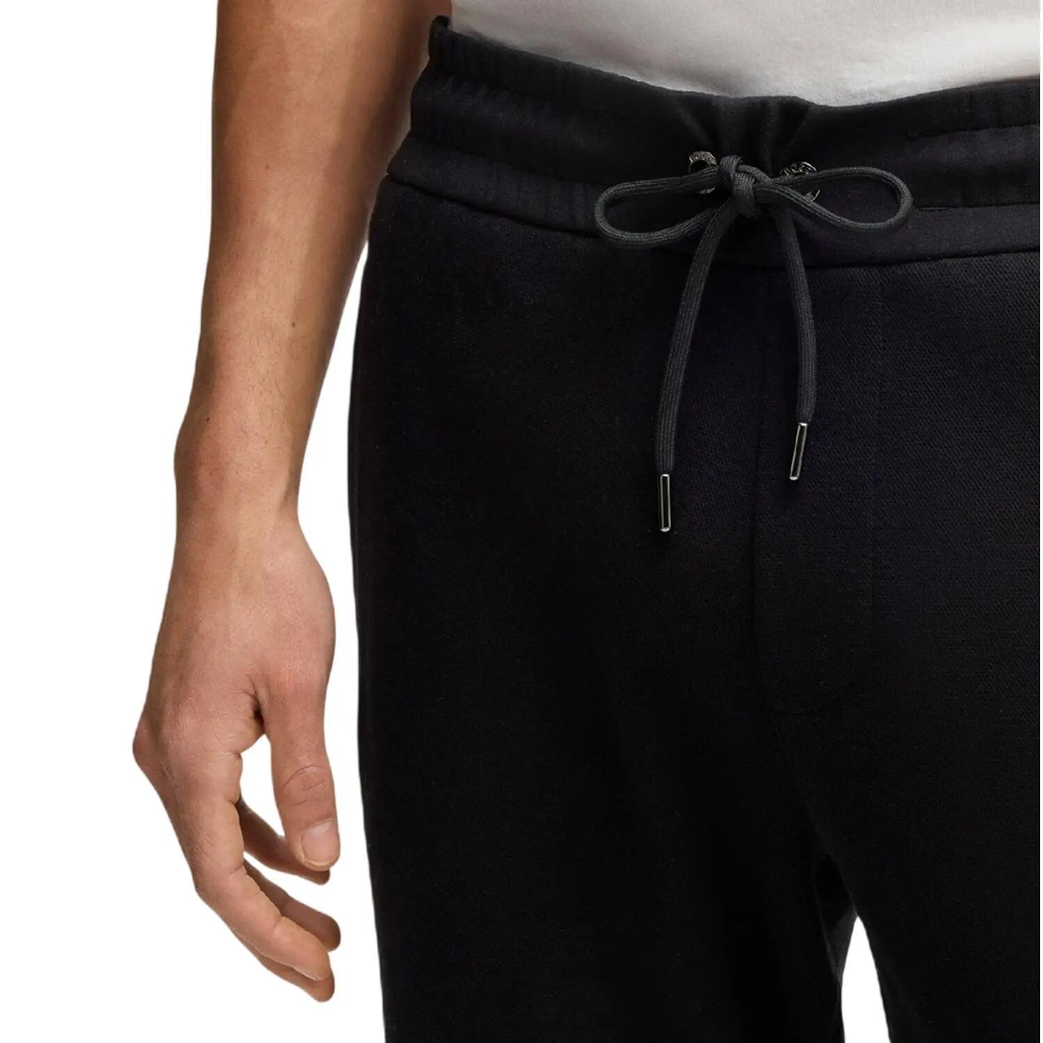 Pantaloni Da Jogging Aderente Uomo Boss H Lamont Nero 4/4