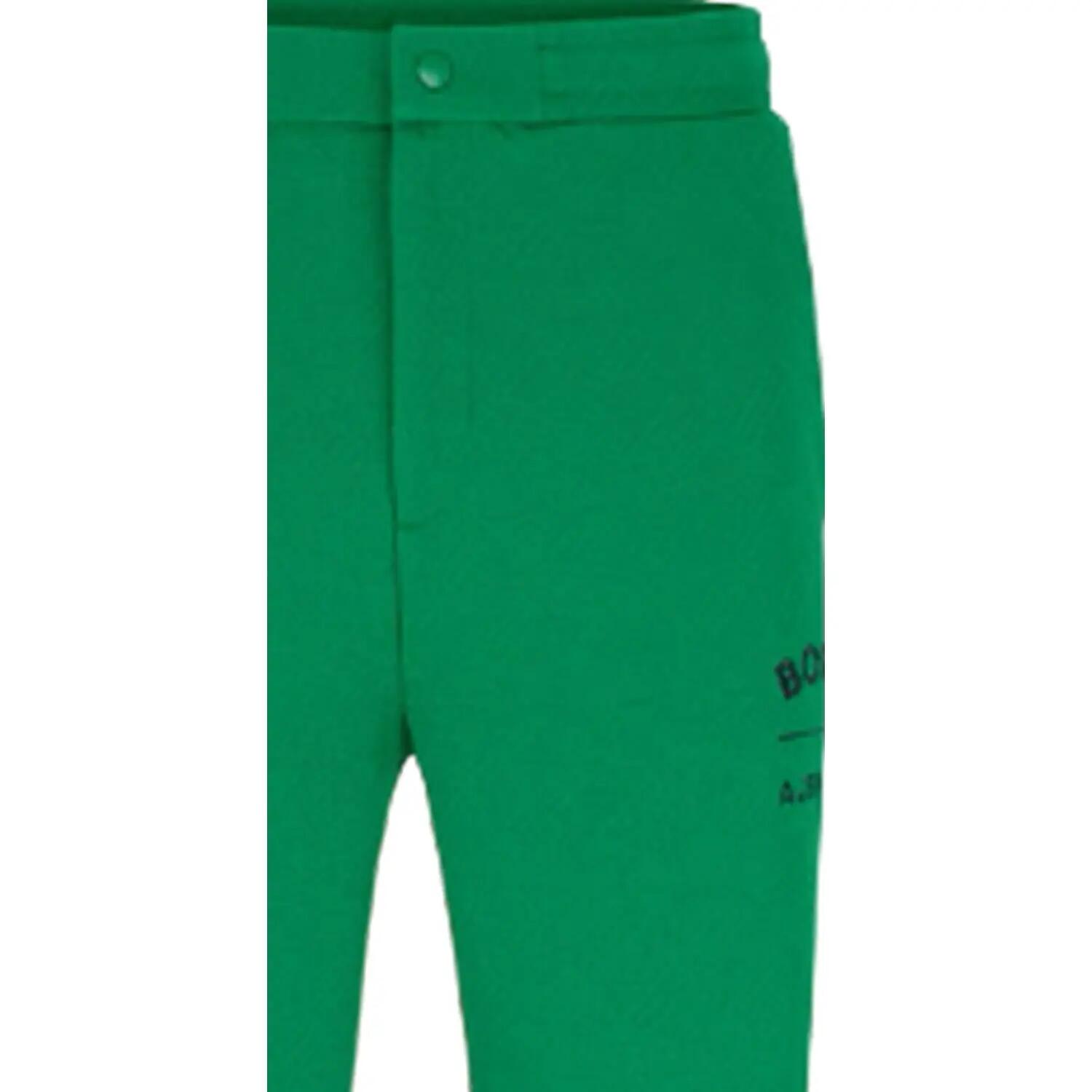 Pantaloni Da Jogging Aderente Uomo Boss Hover Verde 4/4