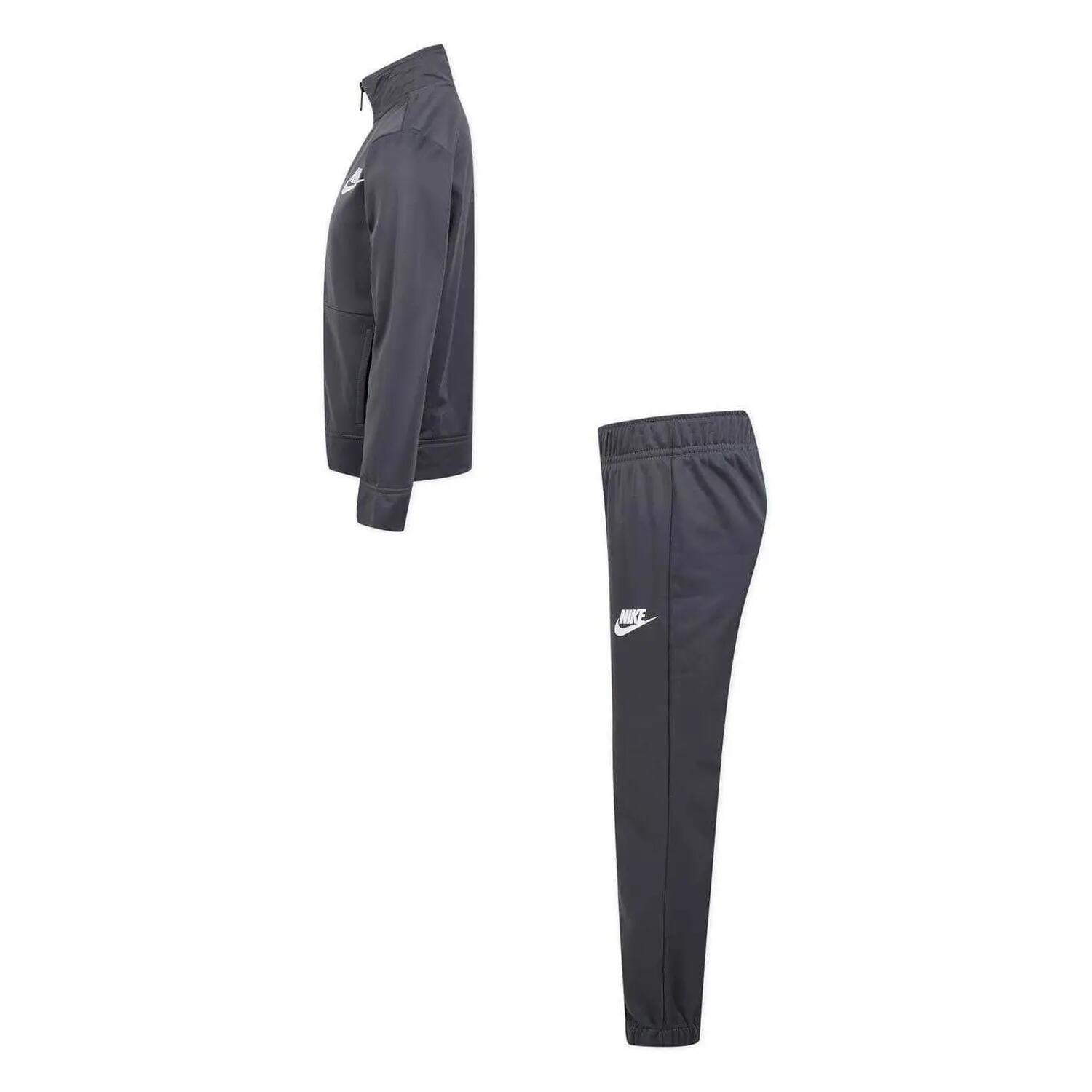 Ensemble De Survêtement Motif/style Swoosh Garçon (Gris / Blanc) 3/4