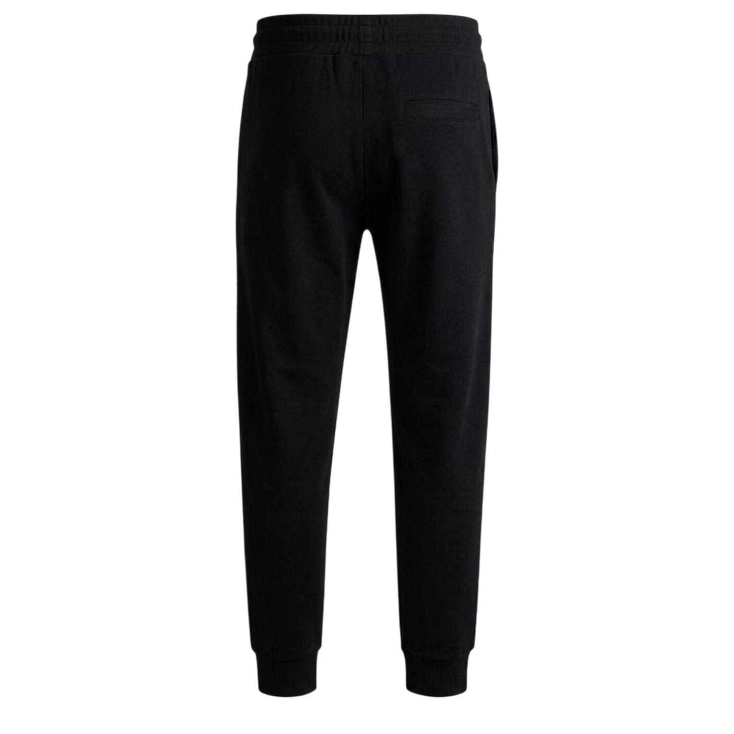 Mens Cuffed Jogging Bottoms (Black) 2/3