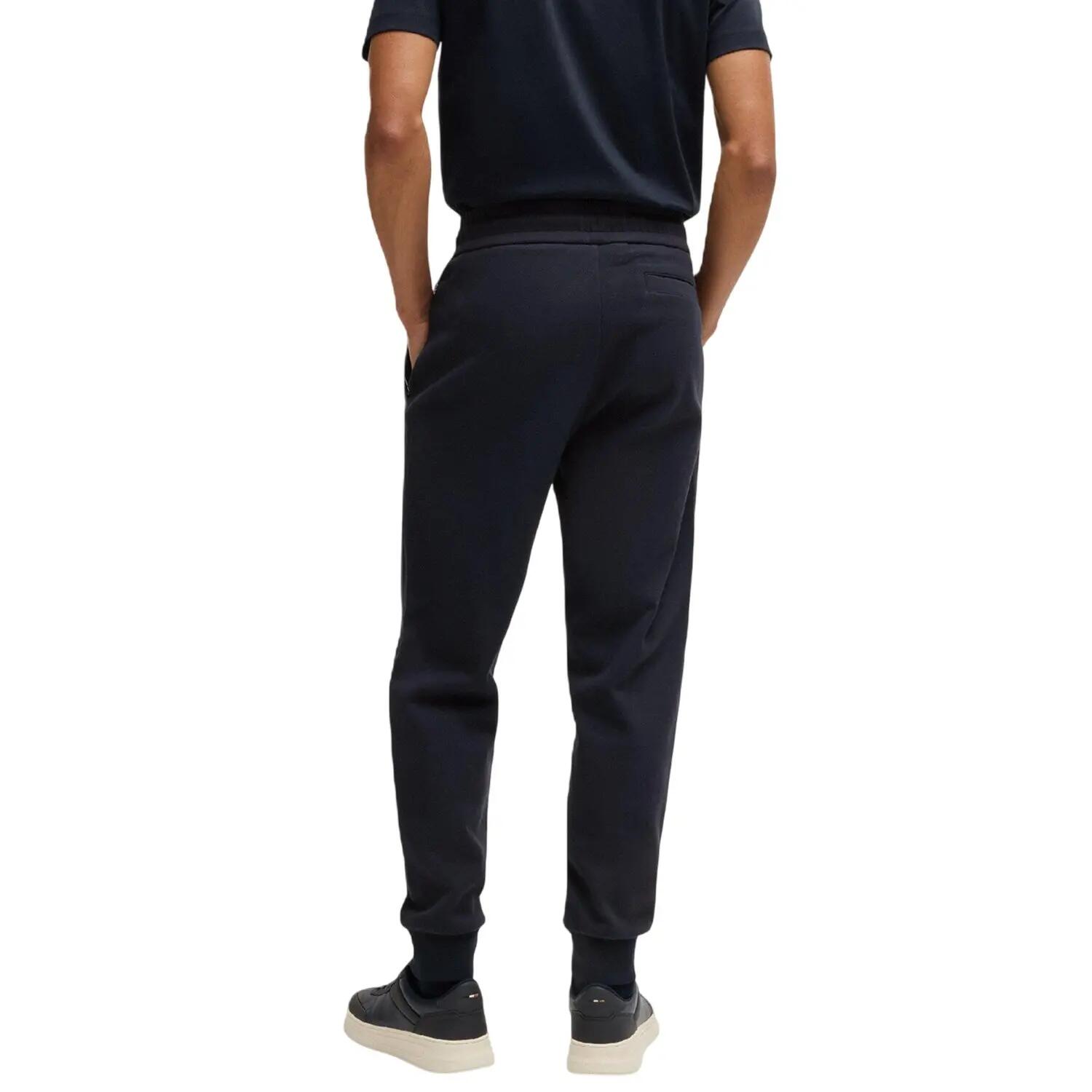 Pantaloni Da Jogging Aderente Uomo Boss H Lamont Blu Scuro 3/4