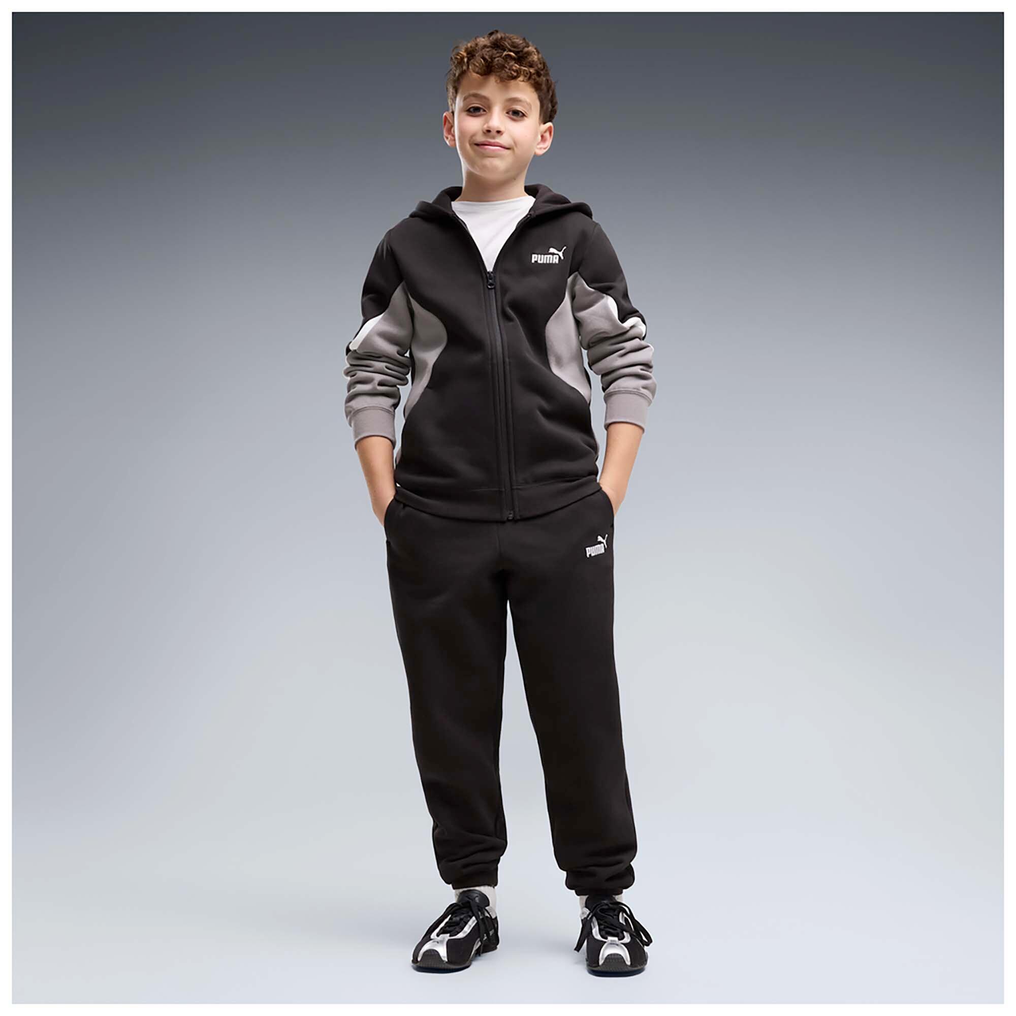 Puma Ess Block Full-Zip Sweat Suit B Fato De Treino Criança 2/4