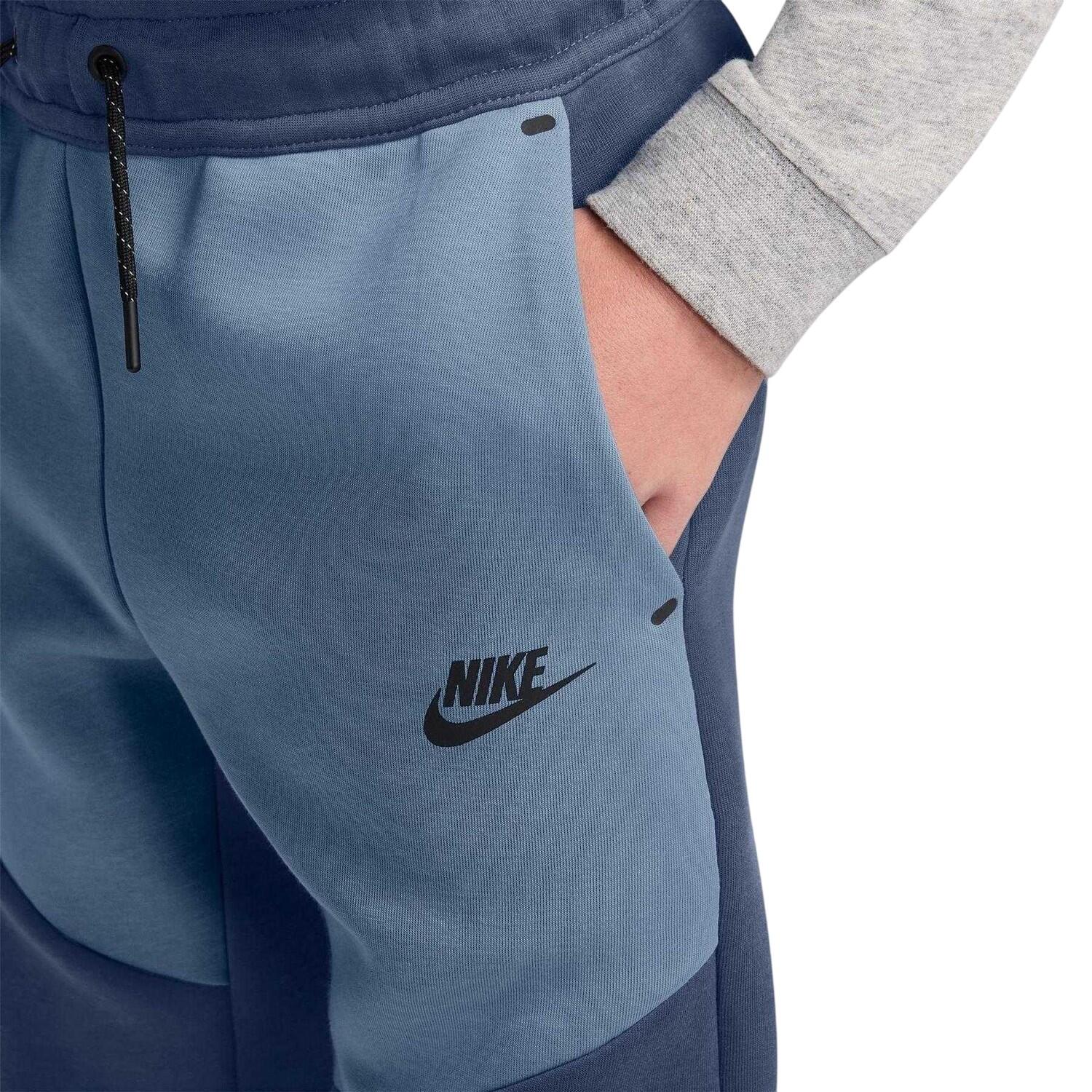 Childrens/Kids Tech Fleece Joggers (Blue) 3/3