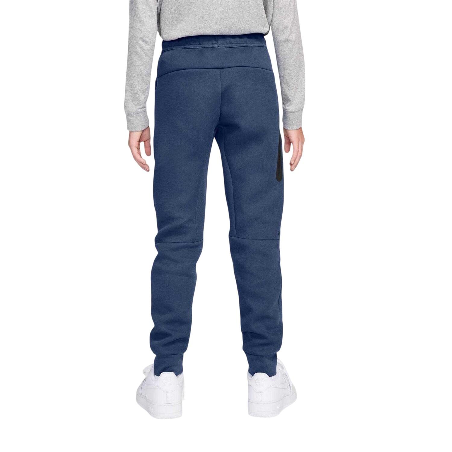 Childrens/Kids Tech Fleece Joggers (Blue) 2/3