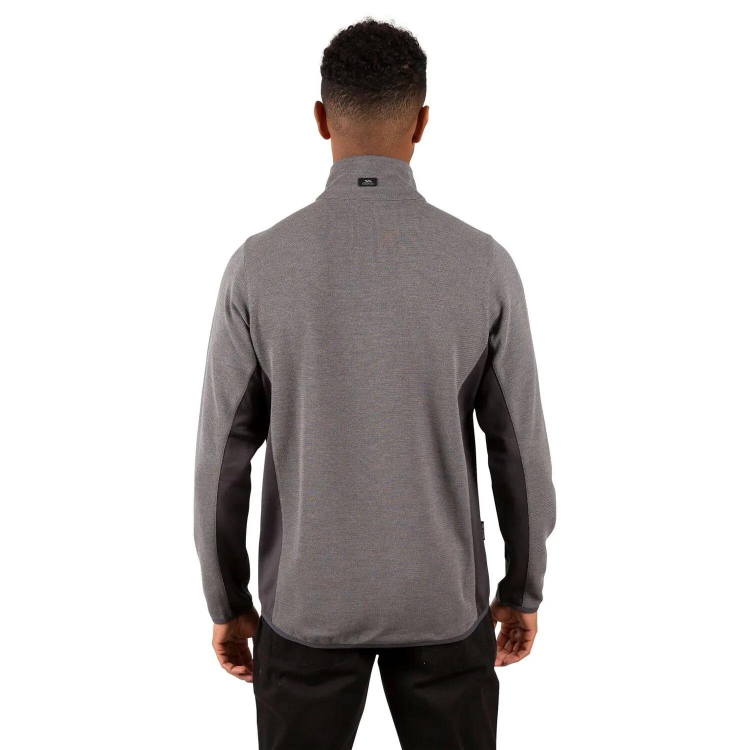 Mens Wotterham Mock Neck LongSleeved Top (Storm Grey) 4/5