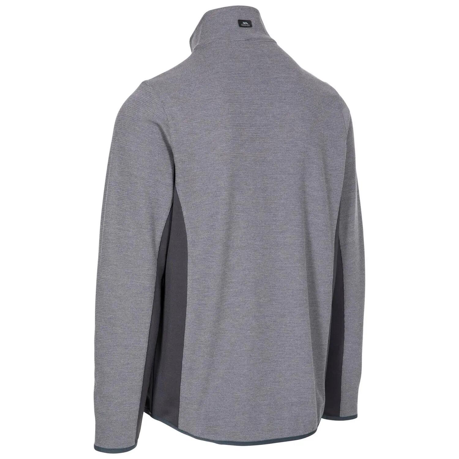 Mens Wotterham Mock Neck LongSleeved Top (Storm Grey) 3/5