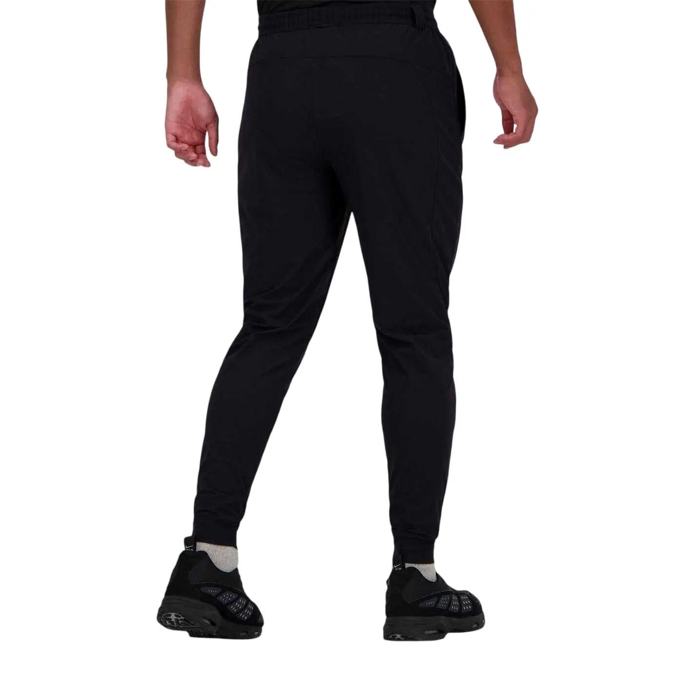 Mens Everest Tapered Tracksuit Bottoms (Black) 3/5