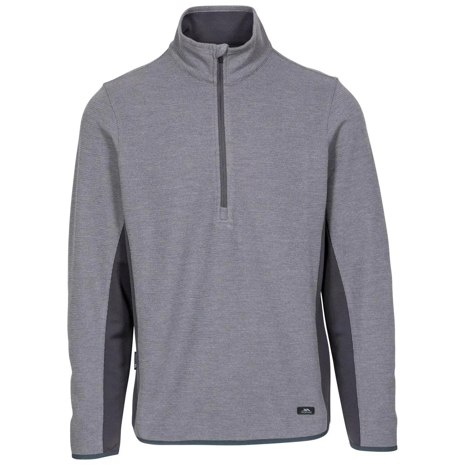 Mens Wotterham Mock Neck LongSleeved Top (Storm Grey) 2/5