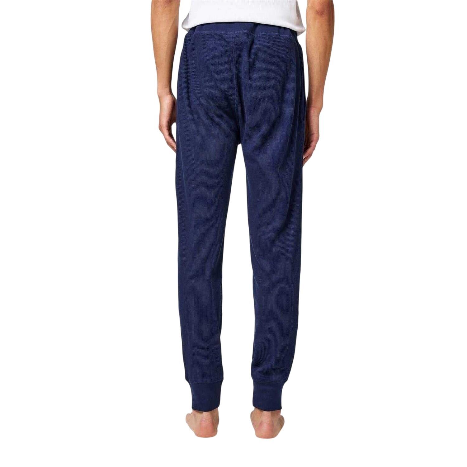 Pantaloni Da Jogging Cialda Uomo Ralph Lauren Blu Navy 3/4