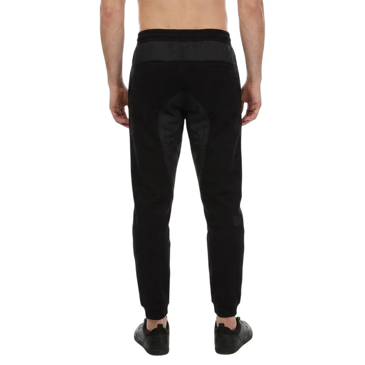 Pantaloni Da Jogging Nastro Logo Uomo Lacoste Nero 2/3