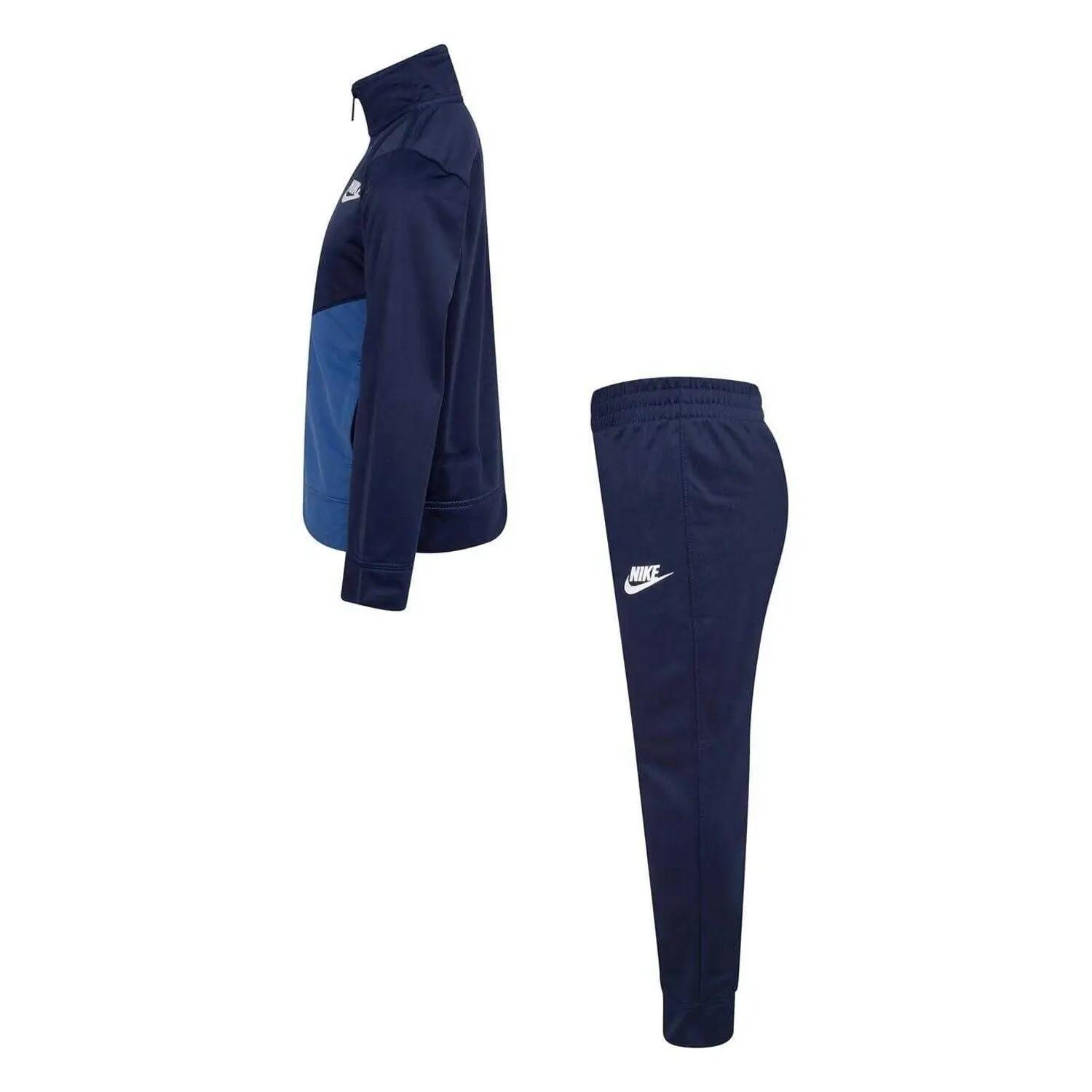 Ensemble De Survêtement Motif/style Swoosh Garçon (Bleu Roi) 3/4