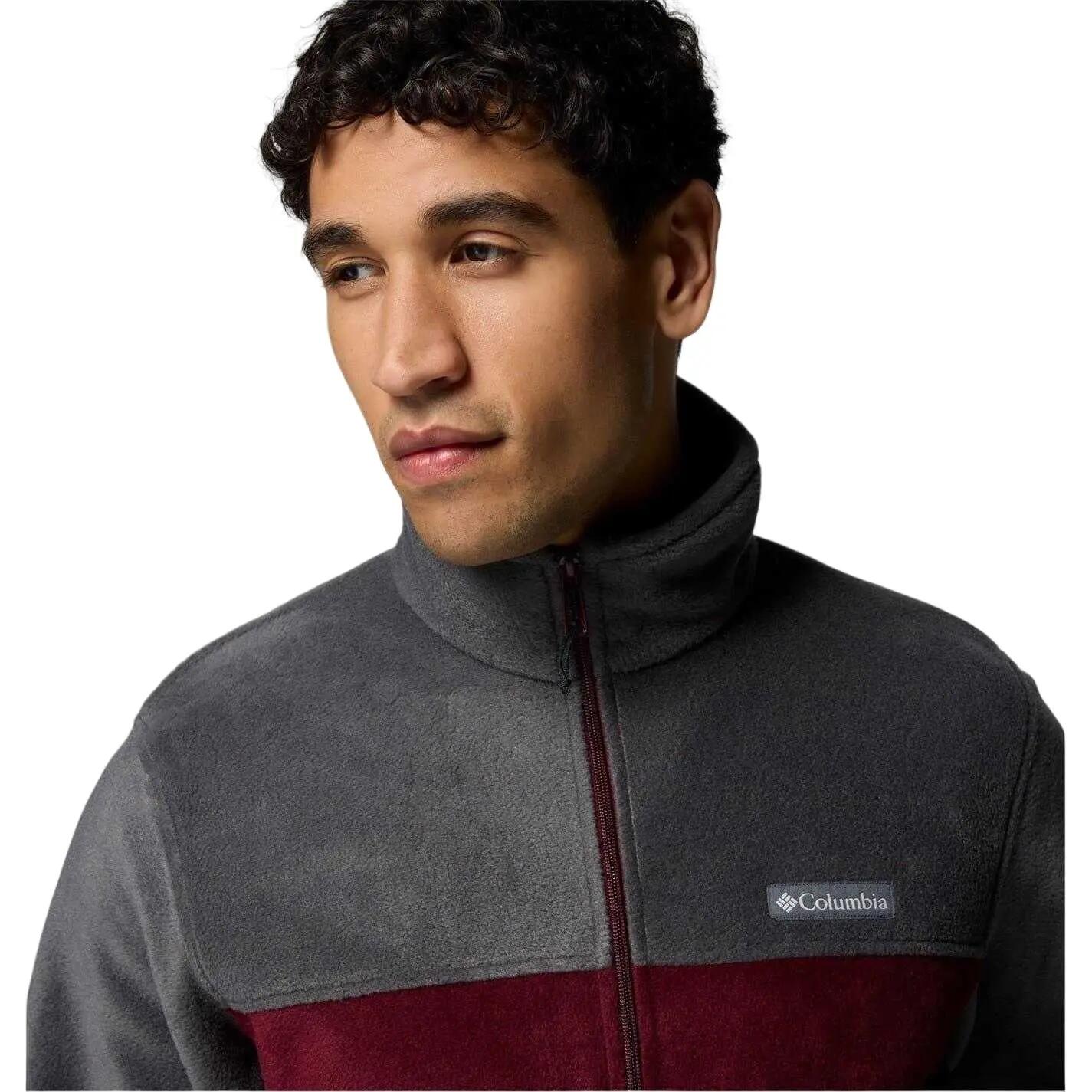 Mens Steens Walking Fleece Jacket (Red) 3/3