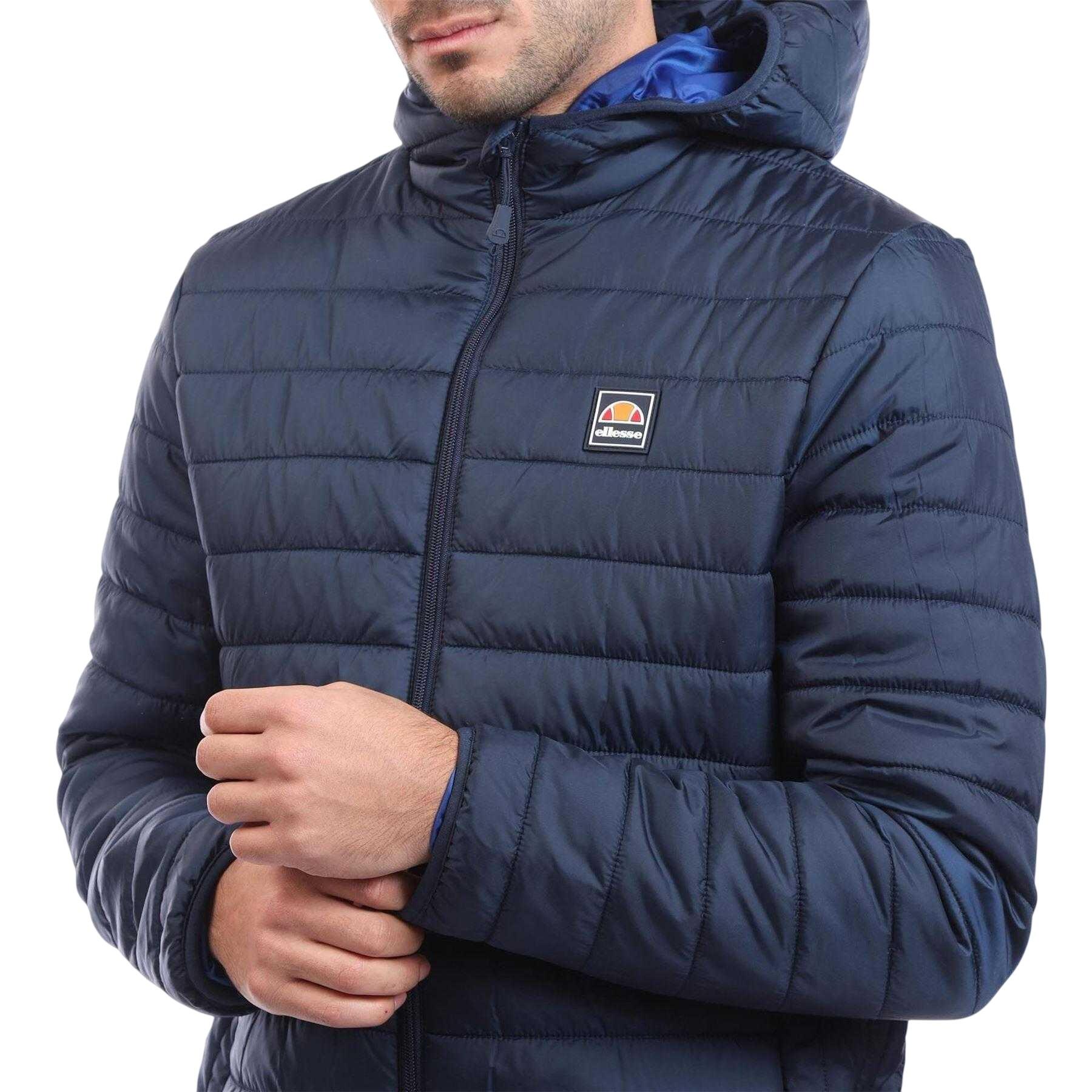 Mens Revuelto Quilted Puffer Jacket (Navy) 4/4