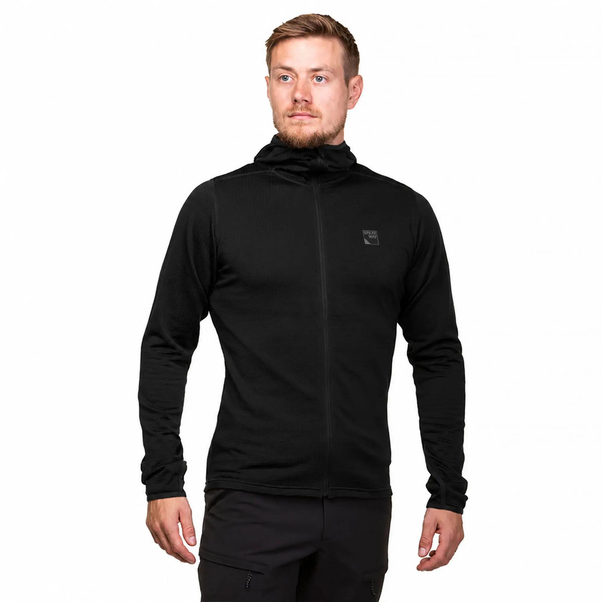 Sprayway - Sweat polaire randonnée homme zippé à capuche passe-pouces 3/5