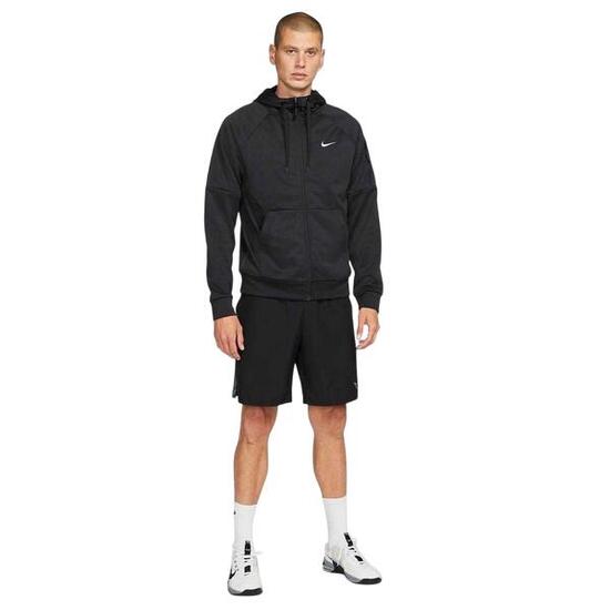 Hoodie mit durchgehendem Reißverschluss für , DriFIT, Training Herren Schwarz
