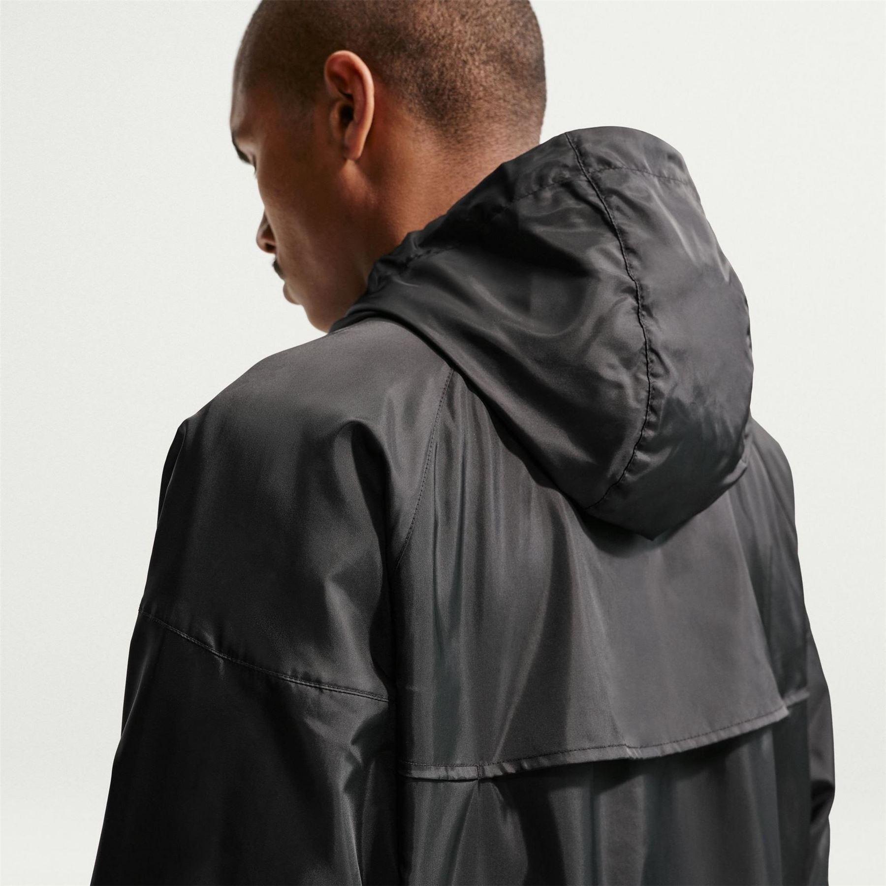 Mens Windrunner Jacket (Jet Black/White) 2/5
