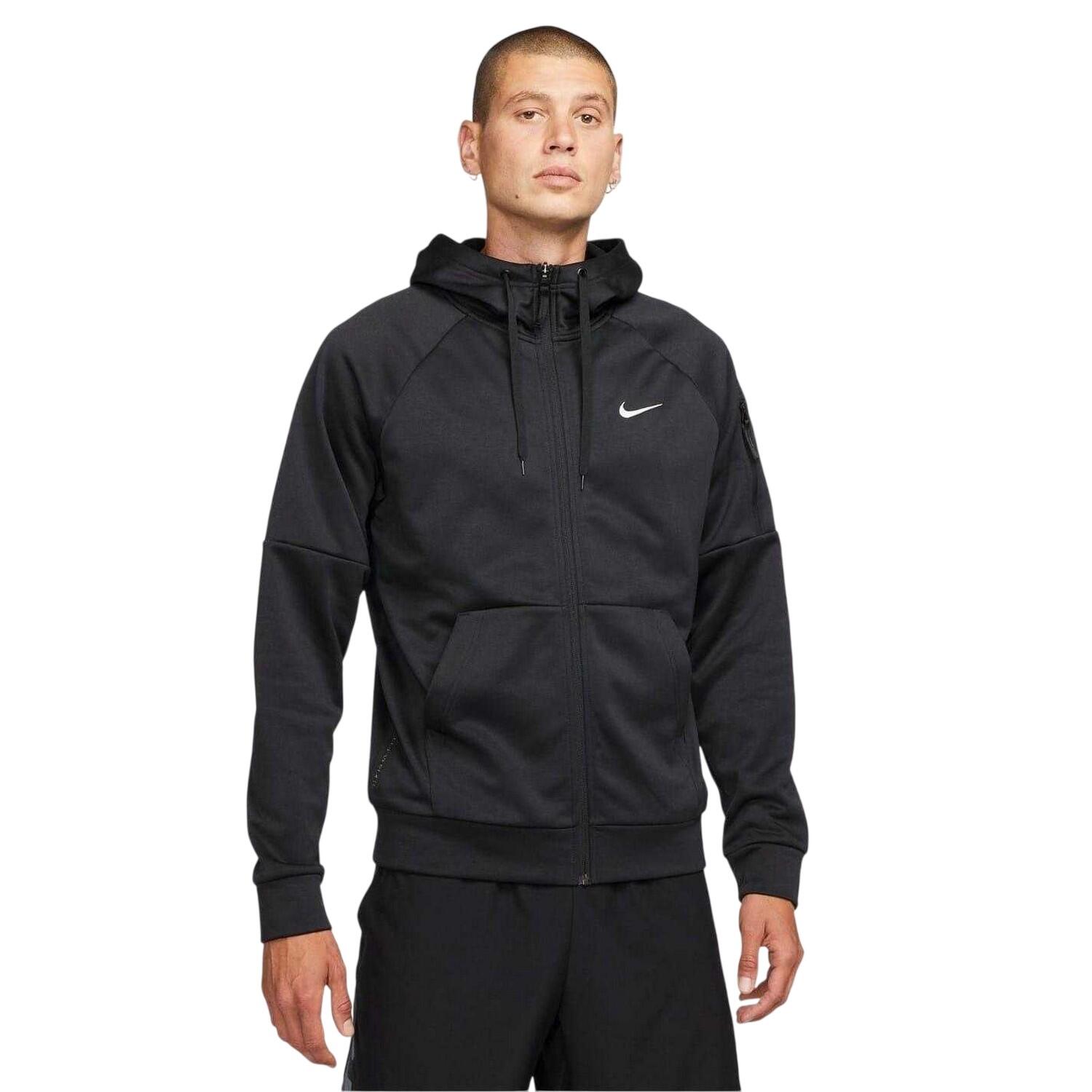 Hoodie mit durchgehendem Reißverschluss für , DriFIT, Training Herren Schwarz 2/3