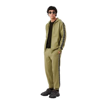 Pantaloni Da Jogging Tessuto Uomo Lacoste Nero