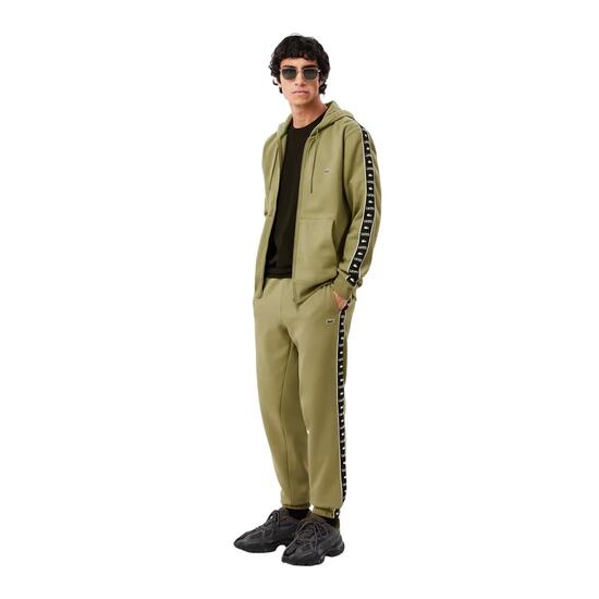 Pantaloni Da Jogging Tessuto Uomo Lacoste Nero